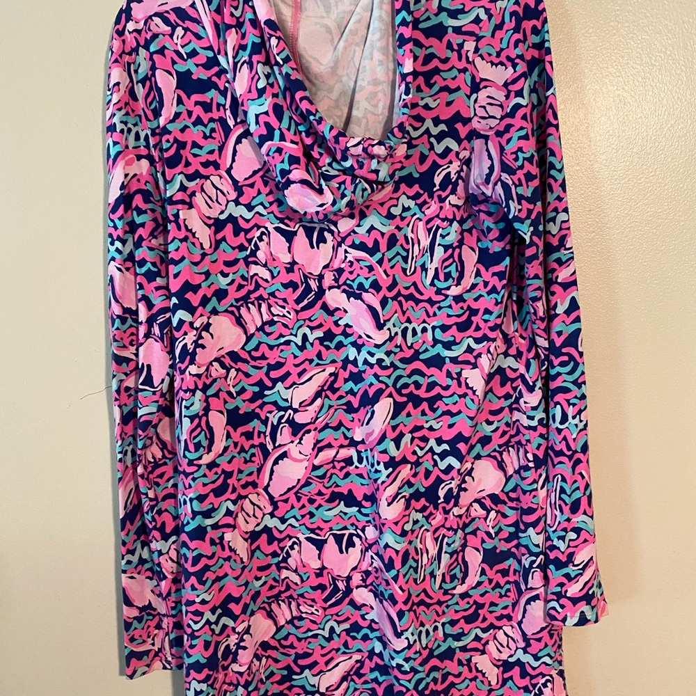 Lilly Pulitzer Pink and Blue Patterned Dress